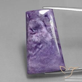 39.47ct Naturel Violet foncé Charoïte, Baquette, Opaque