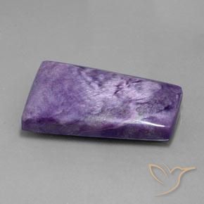 Charoïte Violet foncé naturelle Baquette, 39.47 ct, Opaque