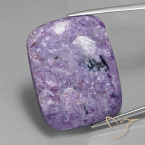 40.69ct Naturel Violet profond moyen Charoïte, Coussin, Opaque