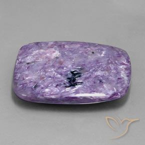 Charoïte Violet profond moyen naturelle Coussin, 40.69 ct, Opaque