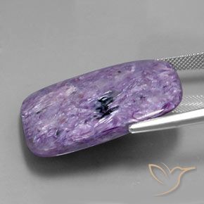 Charoïte Violet profond moyen naturelle Coussin, 40.69 ct, Opaque