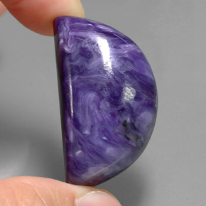 Charoïte violet naturelle forme fantaisie, 60,66 ct, opaque