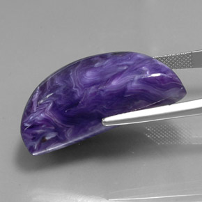 Charoïte violet naturelle forme fantaisie, 60,66 ct, opaque