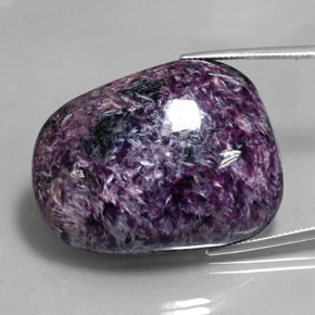 Charoïte violet naturelle forme fantaisie, 96,18 ct, opaque