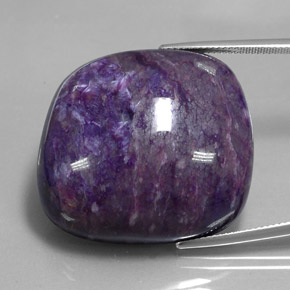 Charoïte violet naturelle forme fantaisie, 82,05 ct, opaque