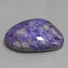 Charoïte violet naturelle forme fantaisie, 38,79 ct, opaque