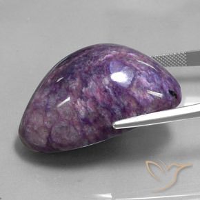 Charoïte Violet profond moyen naturelle Fantaisie, 91.73 ct, Opaque