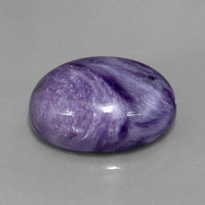 Charoïte violet naturelle coupe ovale, 12,03 ct, opaque