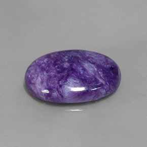 Charoïte violet naturelle coupe ovale, 7,41 ct, opaque