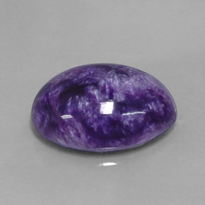 Charoïte violet naturelle coupe ovale, 10,76 ct, opaque
