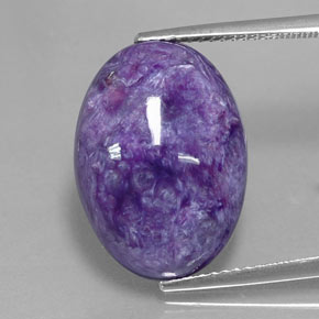 Charoïte Violet naturelle Coupe ovale, 11.76 ct, Opaque