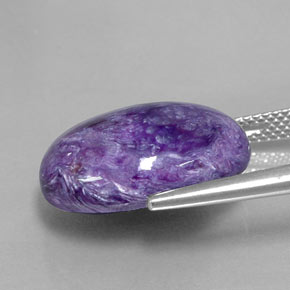 Charoïte Violet naturelle Coupe ovale, 11.76 ct, Opaque