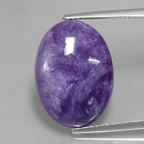 Charoïte Violet naturelle Coupe ovale, 9.06 ct, Opaque