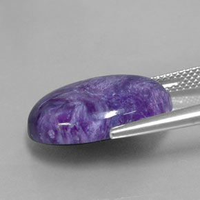 Charoïte Violet naturelle Coupe ovale, 9.06 ct, Opaque