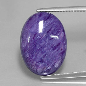 Charoïte violet naturelle coupe ovale, 11,11 ct, opaque