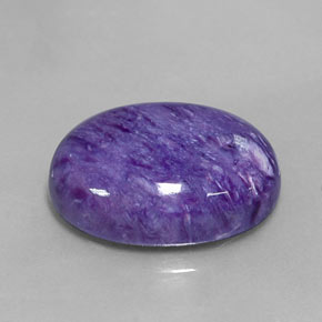 Charoïte violet naturelle coupe ovale, 11,11 ct, opaque