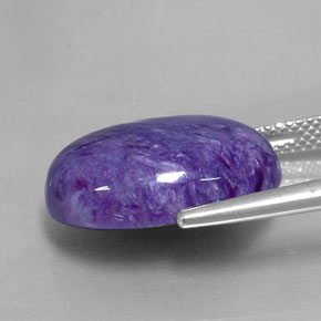 Charoïte violet naturelle coupe ovale, 11,11 ct, opaque