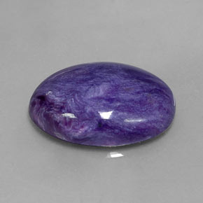 Charoïte violet naturelle coupe ovale, 9,25 ct, opaque