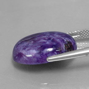 Charoïte violet naturelle coupe ovale, 9,60 ct, opaque