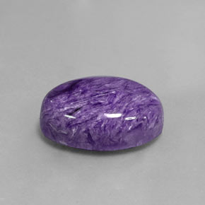 Charoïte violet naturelle coupe ovale, 11,80 ct, opaque