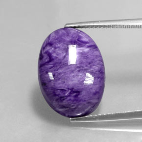 Charoïte Violet naturelle Coupe ovale, 12.05 ct, Opaque