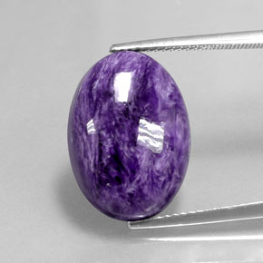 Charoïte violet naturelle coupe ovale, 10,26 ct, opaque