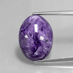 Charoïte Violet naturelle Coupe ovale, 9.82 ct, Opaque