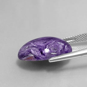 Charoïte Violet naturelle Coupe ovale, 9.82 ct, Opaque