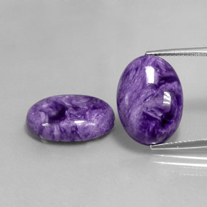 Achetez naturel ct violet charoïte gems, coupe ovale, en provenance russie chez gemselect. en stock, livraison internationale!