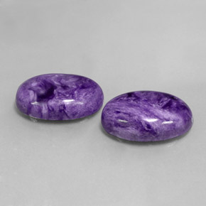 Achetez naturel ct violet charoïte gems, coupe ovale, en provenance russie chez gemselect. en stock, livraison internationale!