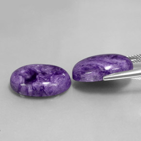 Achetez naturel ct violet charoïte gems, coupe ovale, en provenance russie chez gemselect. en stock, livraison internationale!
