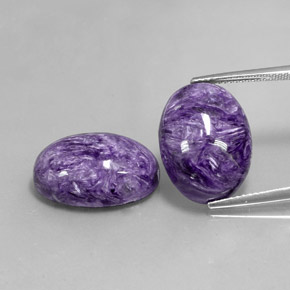 Achetez naturel ct violet charoïte gems, coupe ovale, en provenance russie chez gemselect. en stock, livraison internationale!