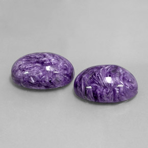 Achetez naturel ct violet charoïte gems, coupe ovale, en provenance russie chez gemselect. en stock, livraison internationale!