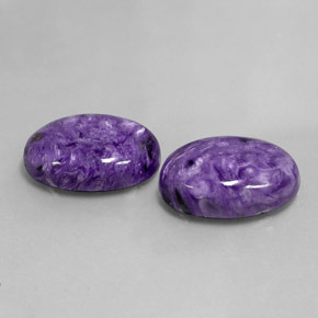 Achetez naturel ct violet charoïte gems, coupe ovale, en provenance russie chez gemselect. en stock, livraison internationale!