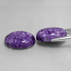 Achetez naturel ct violet charoïte gems, coupe ovale, en provenance russie chez gemselect. en stock, livraison internationale!