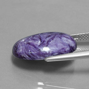 Charoïte Violet naturelle Coupe ovale, 9.32 ct, Opaque