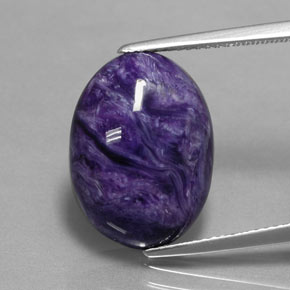 Charoïte Violet naturelle Coupe ovale, 9.57 ct, Opaque