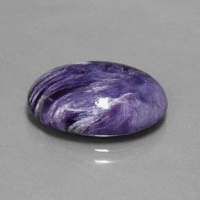 Charoïte violet naturelle coupe ovale, 9,17 ct, opaque