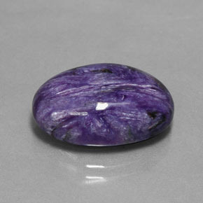 Charoïte violet naturelle coupe ovale, 11,27 ct, opaque