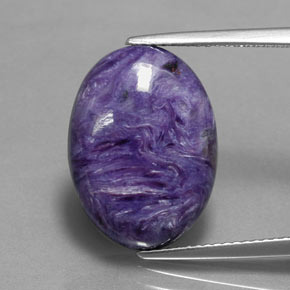 Charoïte Violet naturelle Coupe ovale, 9.62 ct, Opaque
