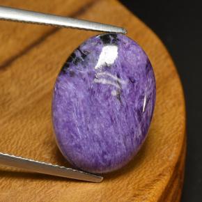 Charoïte violet naturelle coupe ovale, 9,17 ct, opaque