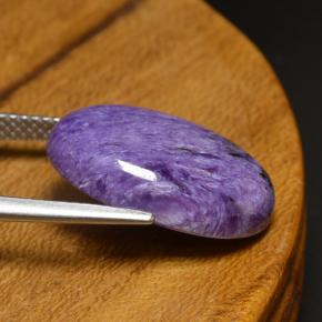 Charoïte violet naturelle coupe ovale, 9,17 ct, opaque