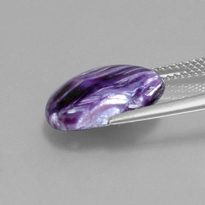 Charoïte Violet naturelle Coupe ovale, 5.22 ct, Opaque