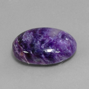 Charoïte violet naturelle coupe ovale, 8,41 ct, opaque