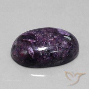 Charoïte Violet moyen-foncé naturelle ovale, 35.08 ct, Opaque