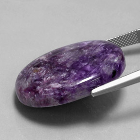 Charoïte Violet moyen-foncé naturelle Coupe ovale, 36.50 ct, Opaque