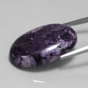 Charoïte Violet naturelle Coupe ovale, 39.55 ct, Opaque