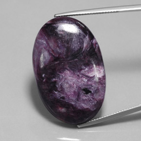 Charoïte Violet naturelle Coupe ovale, 40.63 ct, Opaque
