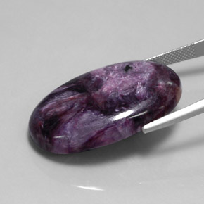 Charoïte Violet naturelle Coupe ovale, 40.63 ct, Opaque