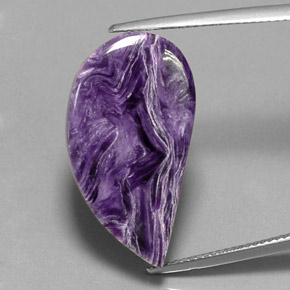Charoïte violet naturelle forme fantaisie, 18,29 ct, opaque